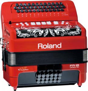 Roland FR-18D RD диатонический аккордеон  - 5